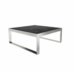 COFFEE TABLE WITH TEAK WOOD TOP (AHO/043/013)