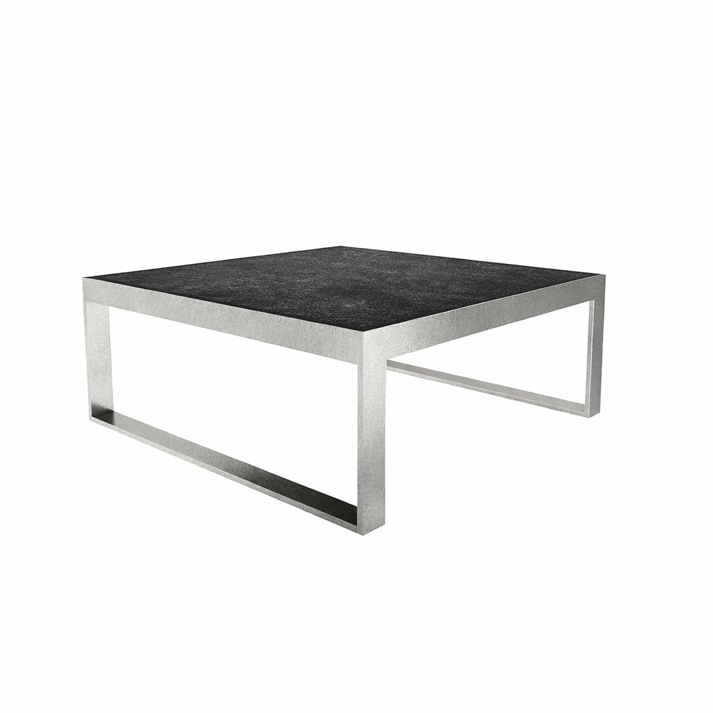 COFFEE TABLE WITH TEAK WOOD TOP (AHO/043/013)
