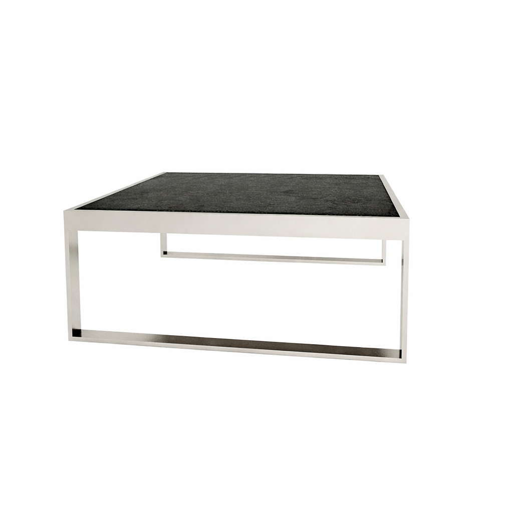 COFFEE TABLE WITH TEAK WOOD TOP (AHO/043/013)