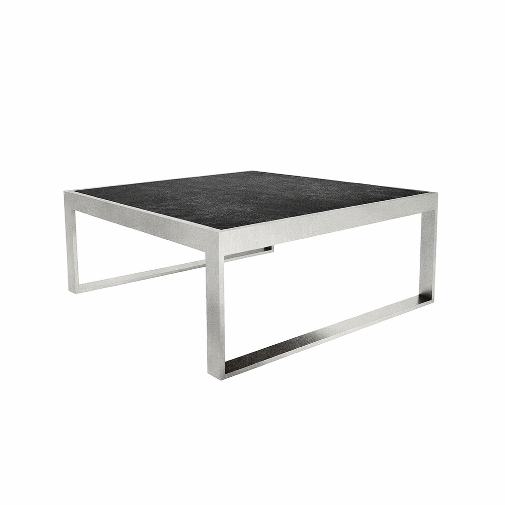 COFFEE TABLE WITH TEAK WOOD TOP (AHO/043/013)
