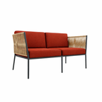 DOUBLE SEATER SOFA WITH CUSHIONS (AHO/042/003)