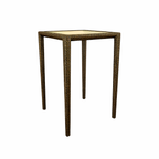 HIGH TABLE 75 x 75 CM WITH GLASS TOP (AHO/030/017)