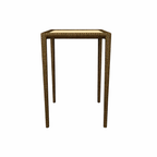 HIGH TABLE 75 x 75 CM WITH GLASS TOP (AHO/030/017)