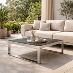 COFFEE TABLE WITH TEAK WOOD TOP (AHO/043/013)