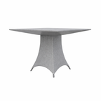 DINING TABLE WITH GLASS TOP (AHO/001/003)
