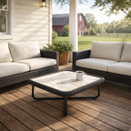 COFFEE TABLE WITH GLASS TOP (AHO/033/005)