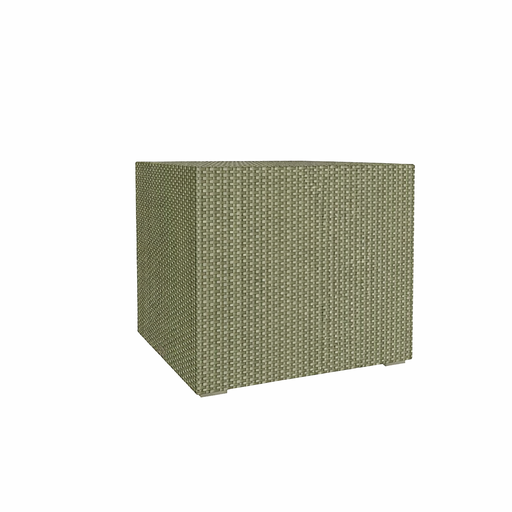 CLOSED SIDE TABLE WITH GLASS TOP (AHO/009/014)