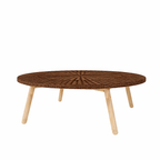 COFFEE TABLE WITH GLASS TOP (AHO/016/011)