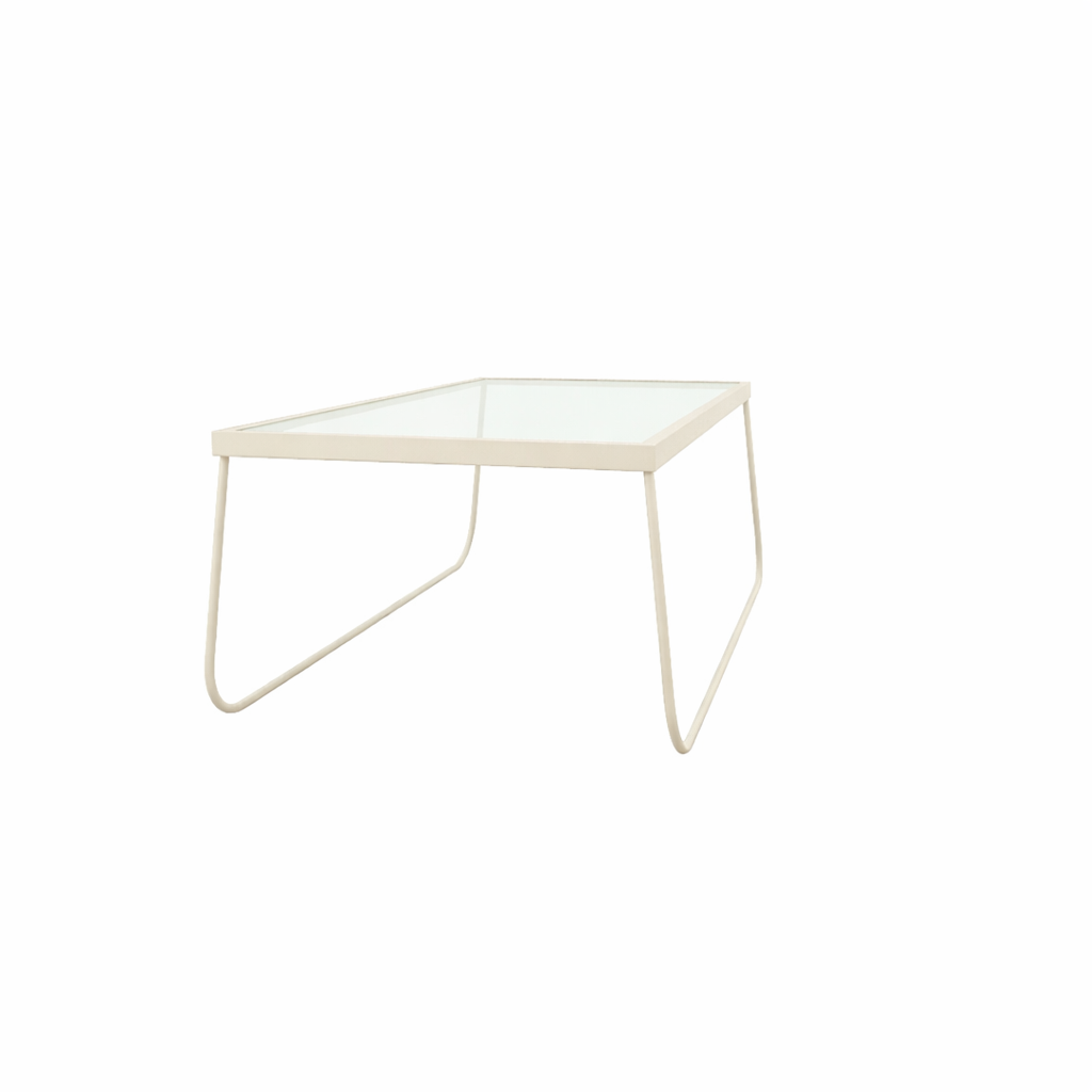 COFFEE TABLE WITH GLASS TOP (AHO/047/009)