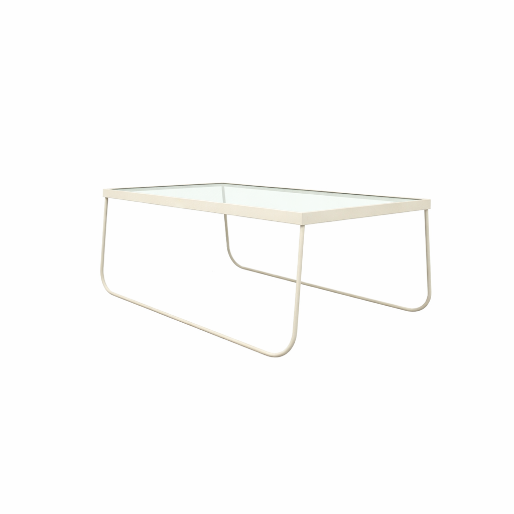COFFEE TABLE WITH GLASS TOP (AHO/047/009)