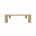 COFFEE TABLE WITH GLASS TOP (AHO/050/007)