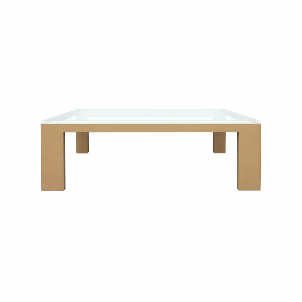COFFEE TABLE WITH GLASS TOP (AHO/050/007)