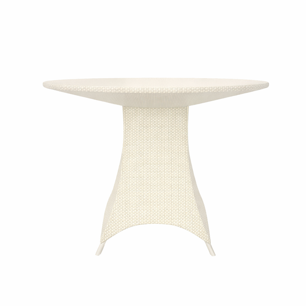 DINING TABLE 100 CM ROUND WITH GLASS TOP (AHO/001/004)