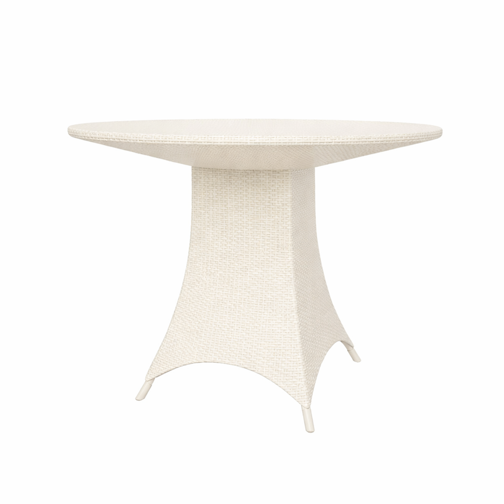 DINING TABLE 100 CM ROUND WITH GLASS TOP (AHO/001/004)