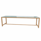 DINING TABLE WITH GLASS TOP (AHO/004/003)