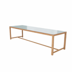 DINING TABLE WITH GLASS TOP (AHO/004/003)