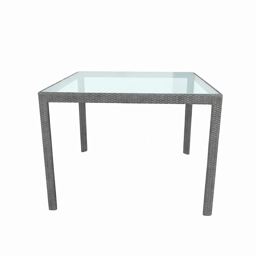 DINING TABLE WITH GLASS TOP (AHO/005/003)