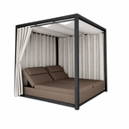 DOUBLE SUN BED CURTAINS WITH CUSHION (AHO/019/002)