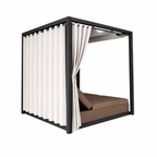 DOUBLE SUN BED CURTAINS WITH CUSHION (AHO/019/002)