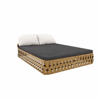 DOUBLE SUNLOUNGER WITH CUSHION (AHO/058/009)