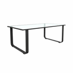 COFFEE TABLE WITH GLASS TOP (AHO/061/011)