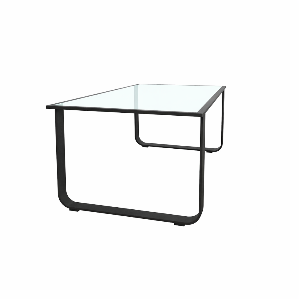 COFFEE TABLE WITH GLASS TOP (AHO/061/011)