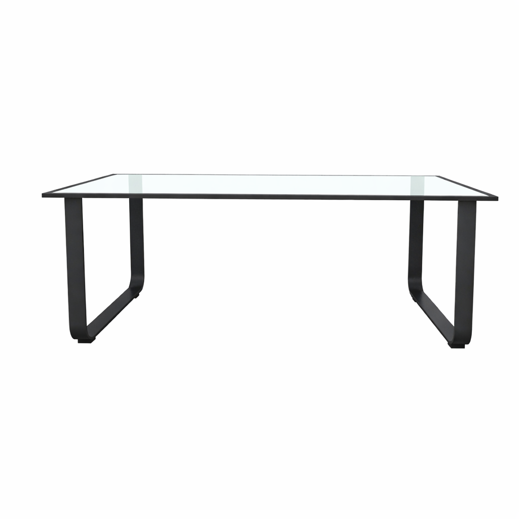 COFFEE TABLE WITH GLASS TOP (AHO/061/011)