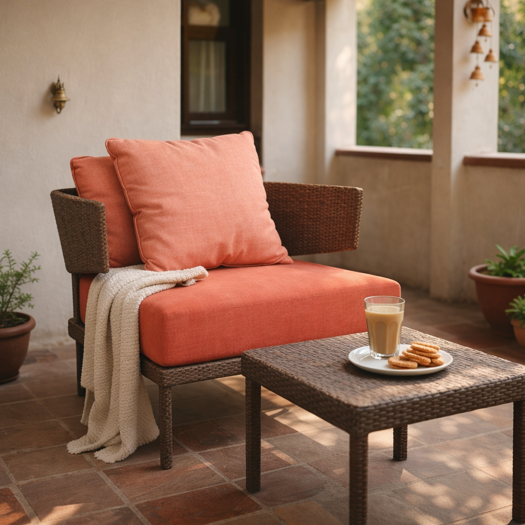 SINGLE SEATER SOFA WITH CUSHION (AHO/015/003)