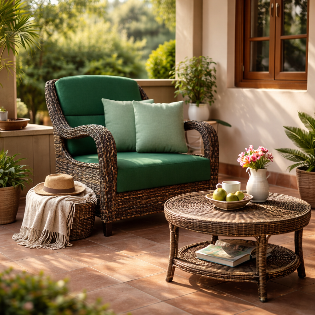 SINGLE SEATER SOFA WITH CUSHION (AHO/026/001)