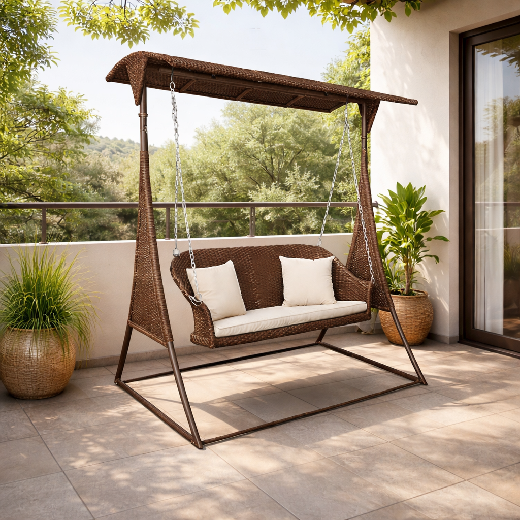 TWO SEATER SWING WITH CUSHION (AHOA/301/001)