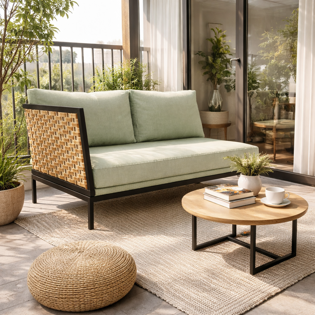 MODULAR RIGHT SOFA DOUBLE SOFA WITH CUSHION (AHO/027/007)