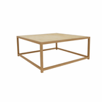 COFFEE TABLE WITH GLASS TOP (AHO/027/014)