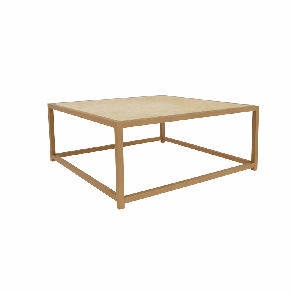 COFFEE TABLE WITH GLASS TOP (AHO/027/014)