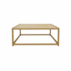 COFFEE TABLE WITH GLASS TOP (AHO/027/014)