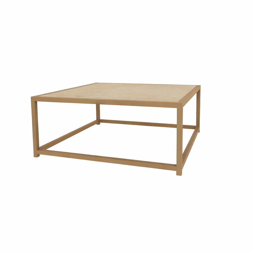 COFFEE TABLE WITH GLASS TOP (AHO/027/014)