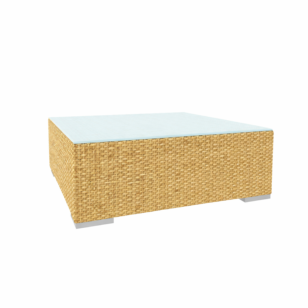 COFFEE TABLE WITH GLASS TOP (AHO/031/006)