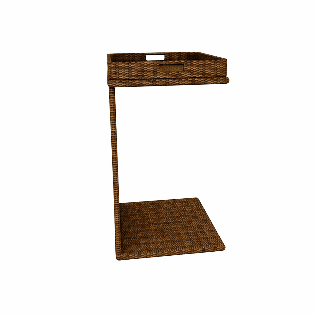 HIGH SQUARE TABLE WITH TRAY (AHO/022/017)