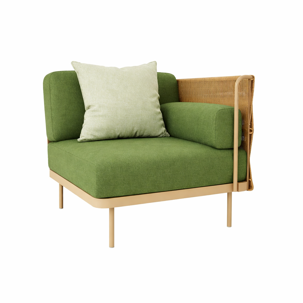 MODULAR ARMCHAIR LEFT ARM WITH CUSHION (AHO/014/015)