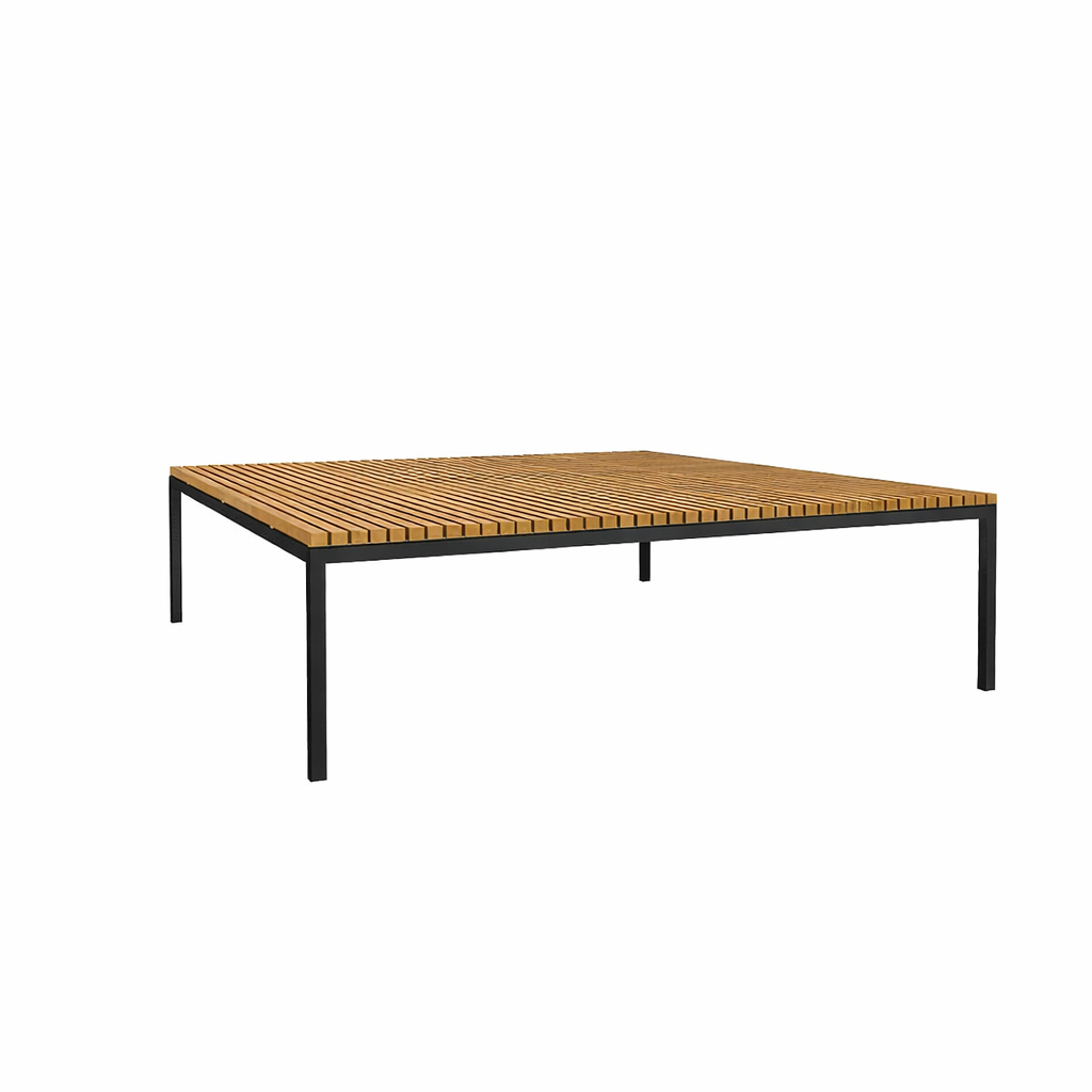 LOUNGE TABLE WITH TEAK WOOD TOP (AHO/045/021)