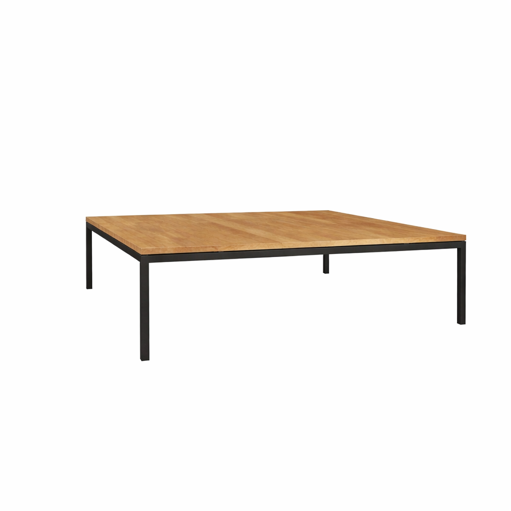 LOUNGE TABLE WITH TEAK WOOD TOP (AHO/045/021)
