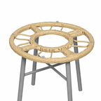 OUTDOOR TEA TABLE WITH GLASS TOP (AHO/075/003)