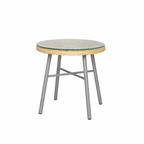 OUTDOOR TEA TABLE WITH GLASS TOP (AHO/075/003)