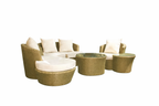 SIDE TABLE WITH GLASS TOP (AHOL/102/005)