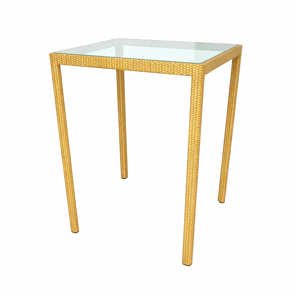 BAR TABLE WITH GLASS TOP (AHO/005/005)