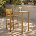 BAR TABLE WITH GLASS TOP (AHO/005/005)