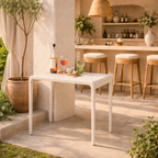 BAR TABLE WITH GLASS TOP (AHO/048/006)