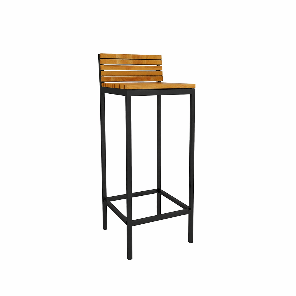 BAR STOOL WITH BACKREST WITH CUSHION (AHO/045/013)