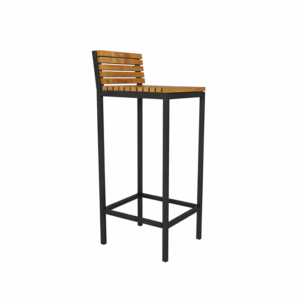 BAR STOOL WITH BACKREST WITH CUSHION (AHO/045/013)