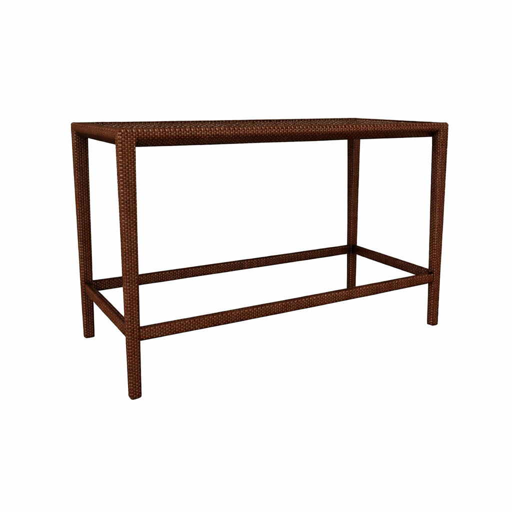 BAR TABLE 180 x 75 CM WITH GLASS TOP (AHO/030/018)