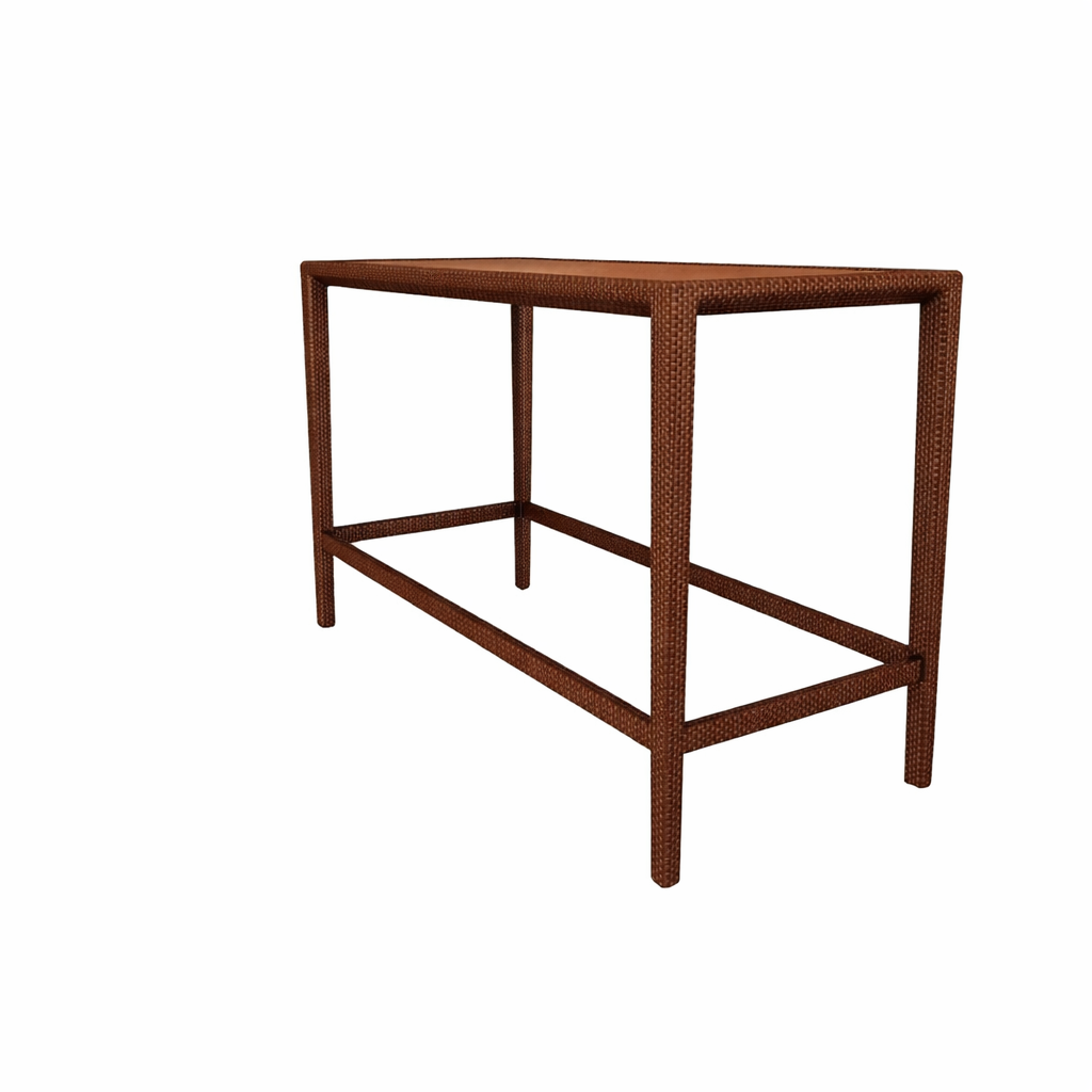 BAR TABLE 180 x 75 CM WITH GLASS TOP (AHO/030/018)